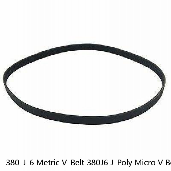 380-J-6 Metric V-Belt 380J6 J-Poly Micro V Belt